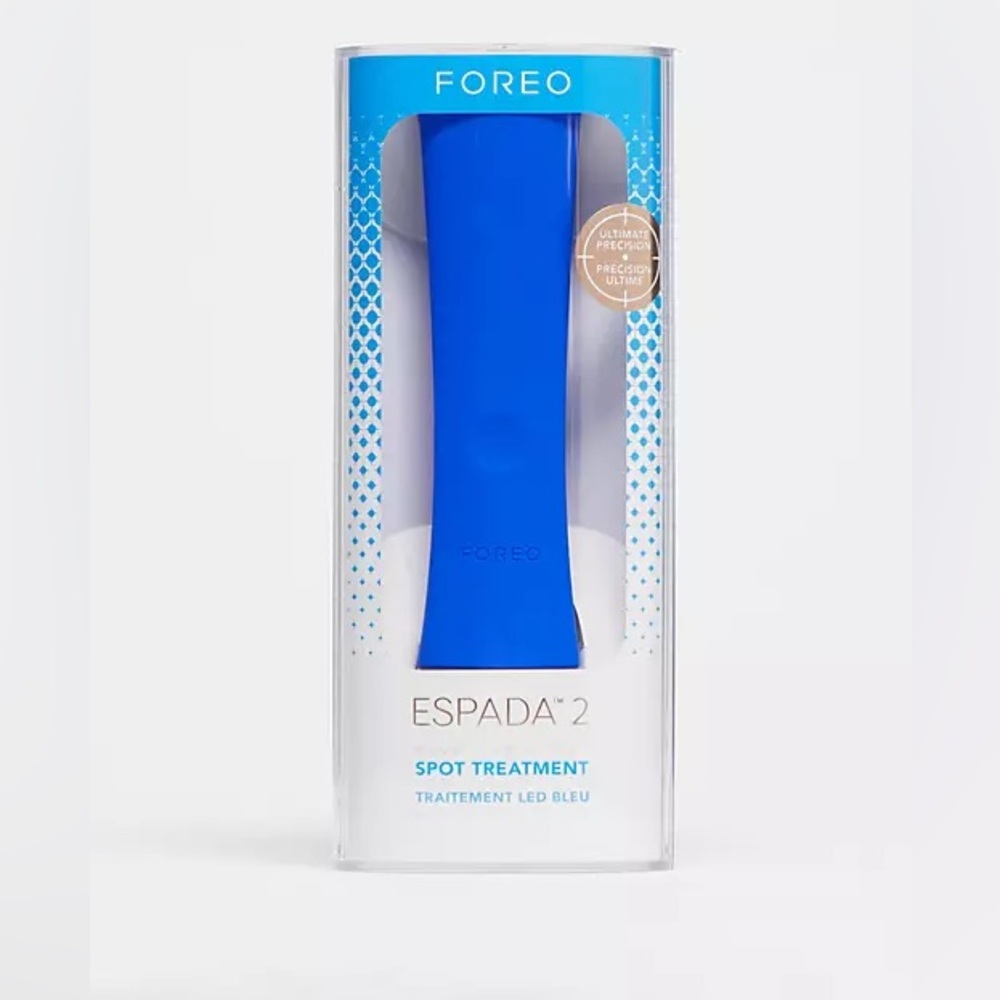 Foreo ESPADA 2 for acne treatment. Color blue it’s also medium size.